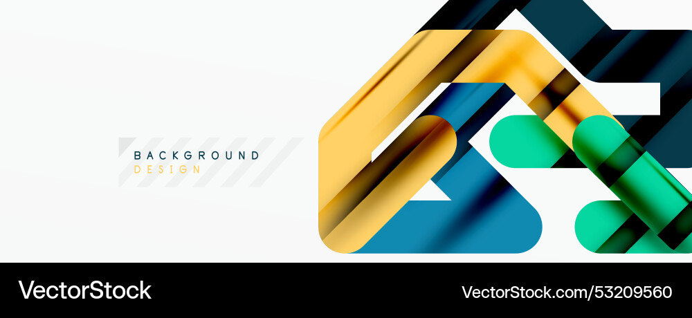 Dynamic colorful lines minimal abstract background Vector Image