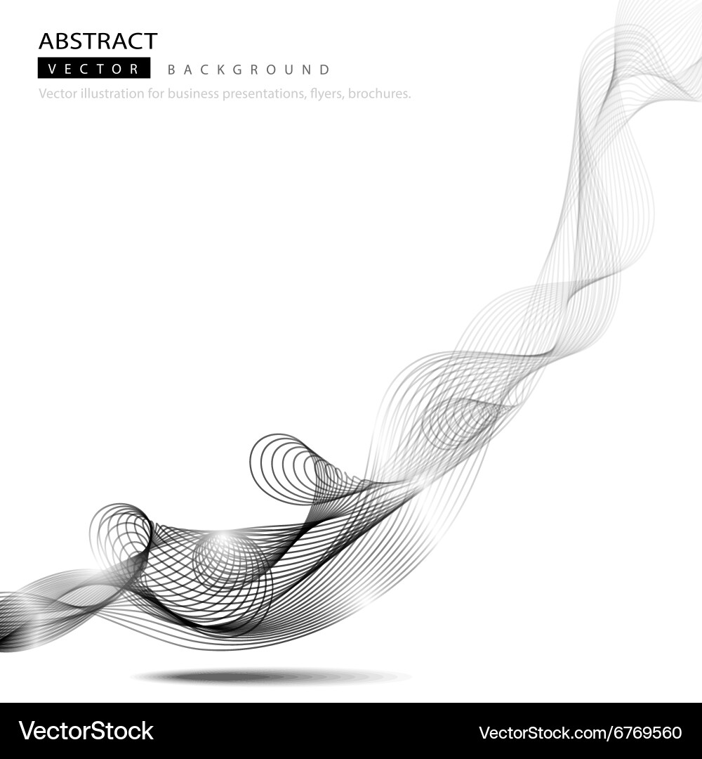 Flowing Curve Background Vector Image