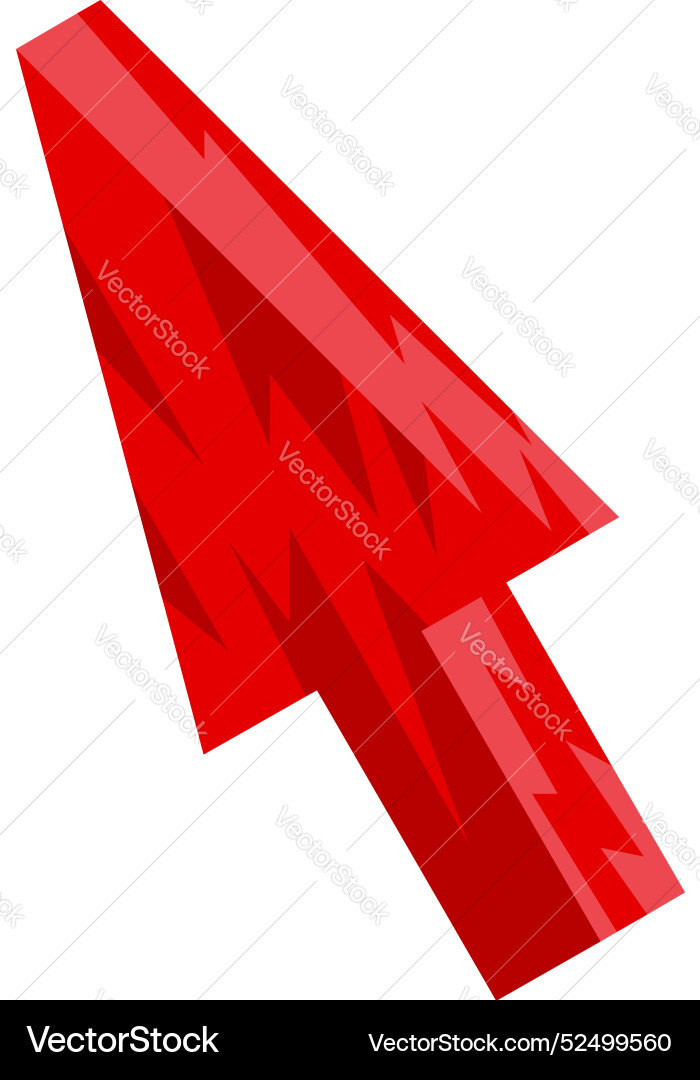 Red mouse cursor showing concept of clicking Red mouse cursor showing concept of clicking Vector Image