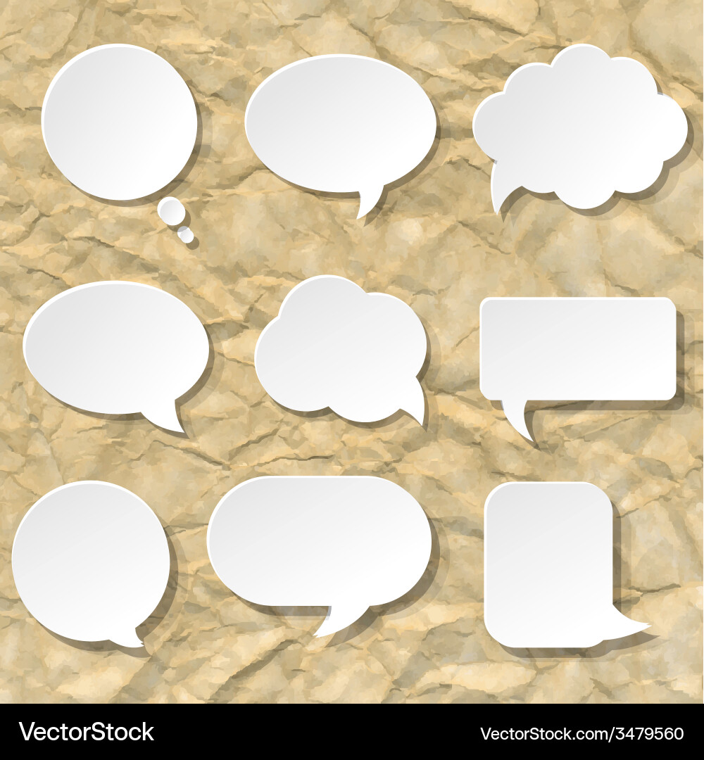 Speech bubble set Royalty Free Vector Image - VectorStock