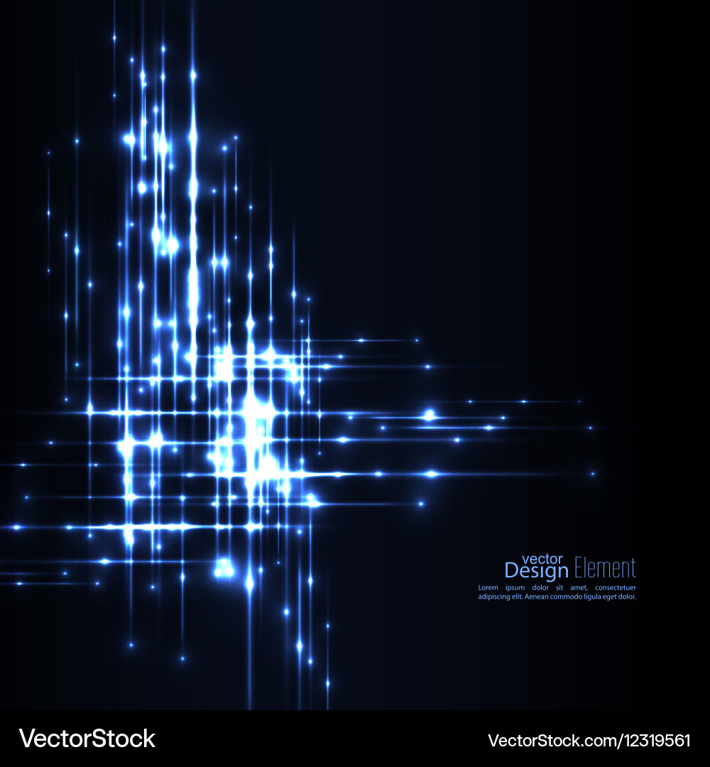 Abstract background with glowing rays vector image