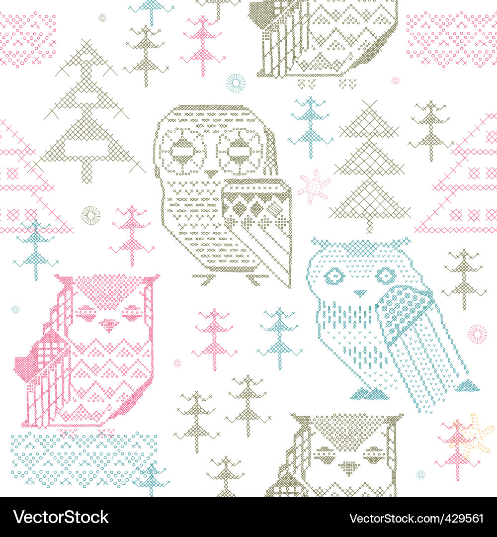 Cozy Knitted Texture Vector Image