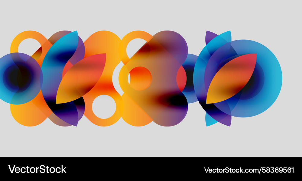 Dynamic Circle Overlap Vector Image