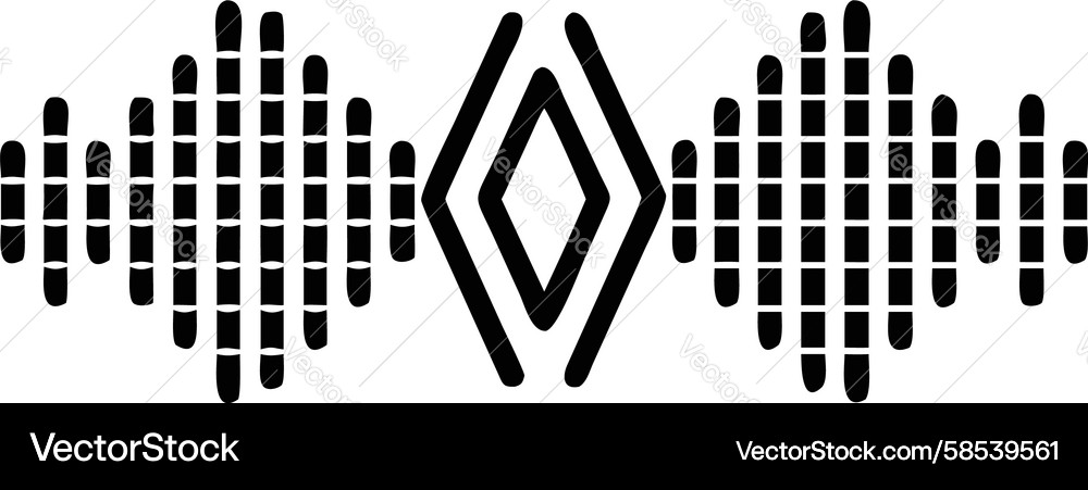 Dynamic Sound Wave Pattern Vector Image