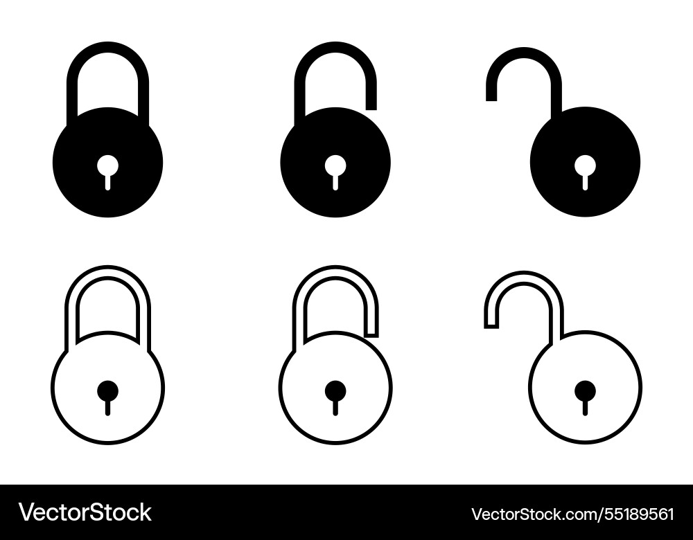 Flat design lock pad icon for security and access Flat design lock pad icon for security and access Vector Image