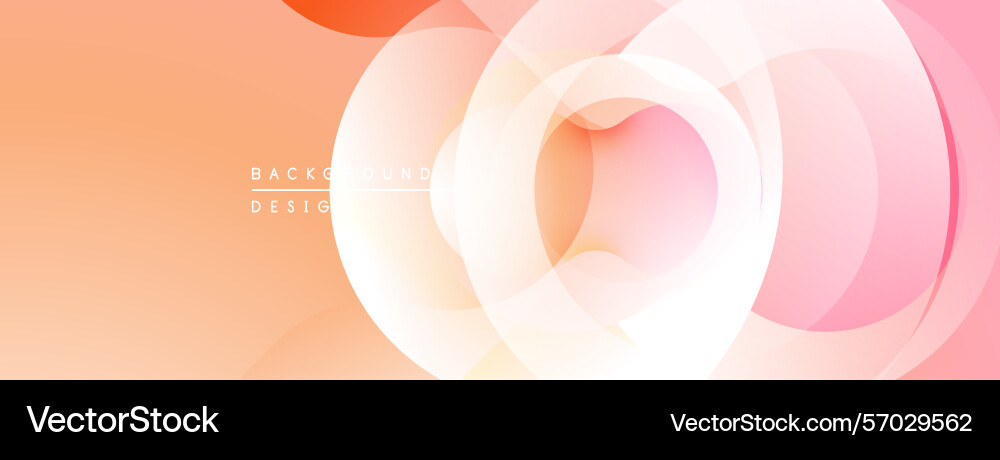 Abstract circular shapes overlap creating soft Abstract circular shapes overlap creating soft Vector Image