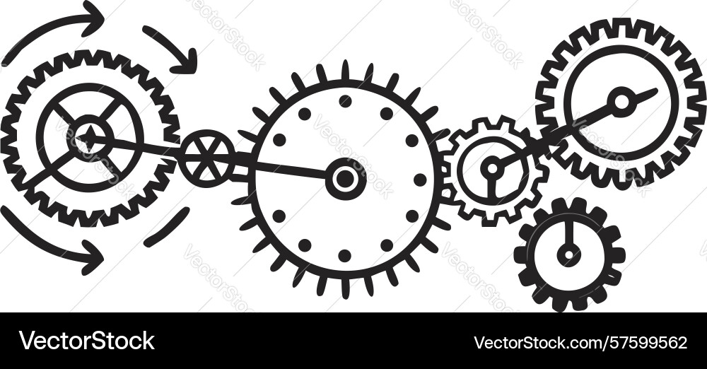 Bold digital clock display with 0000 time design vector image