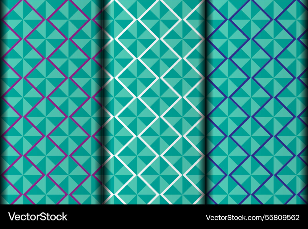 Decorative square style pattern design vector image