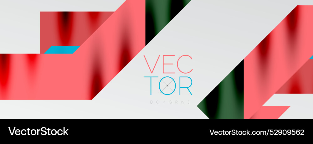 Minimal composition abstract lines and triangles Vector Image