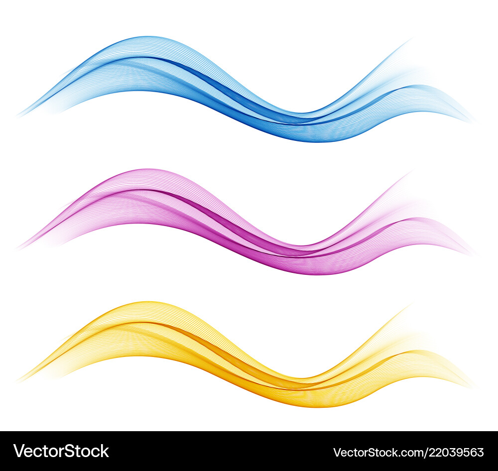 Abstract Flow Wave Patterns vector image