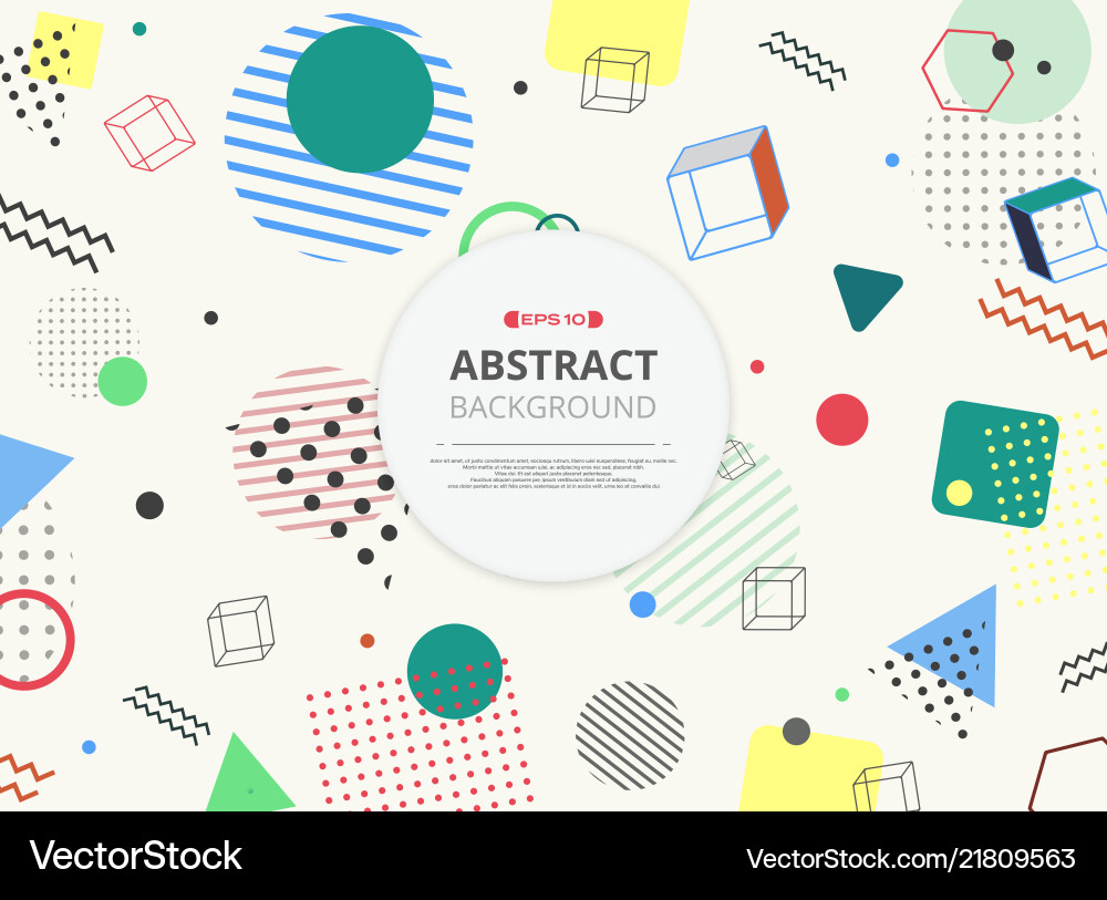 Abstract of colorful geometric pattern background Abstract of colorful geometric pattern background vector image