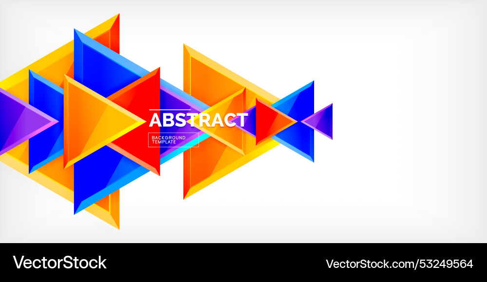 Abstract background - glossy triangles Abstract background - glossy triangles Vector Image