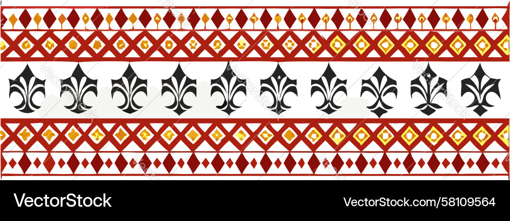 Cross & Dot Pattern vector image