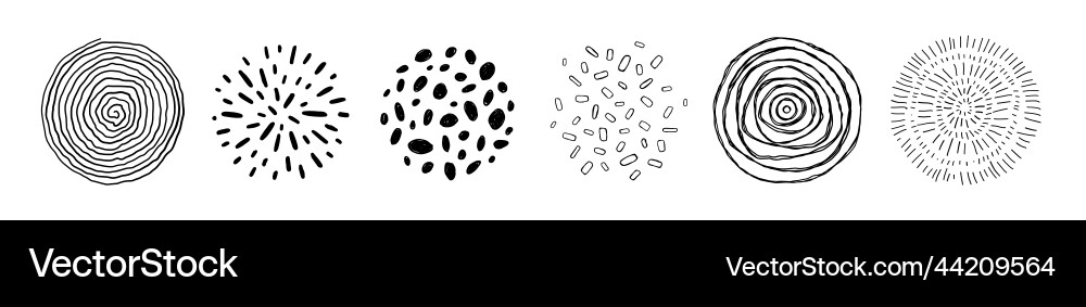 Diverse Pattern Shapes & Lines vector image