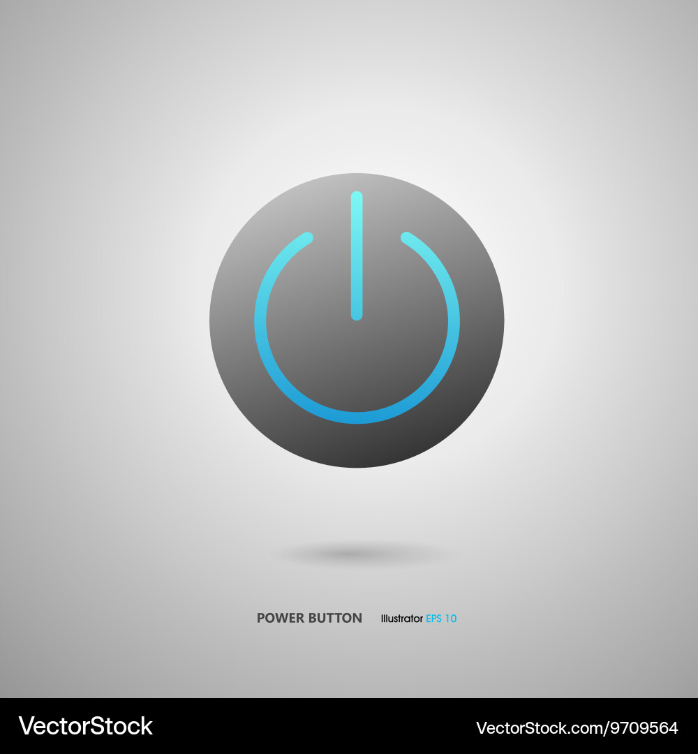 Power button vector image