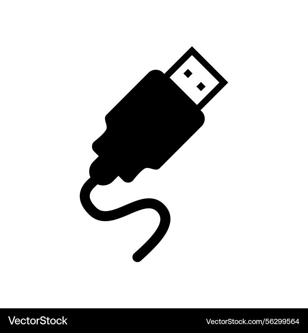Usb cable icon template design – Royalty-Free Vector | VectorStock