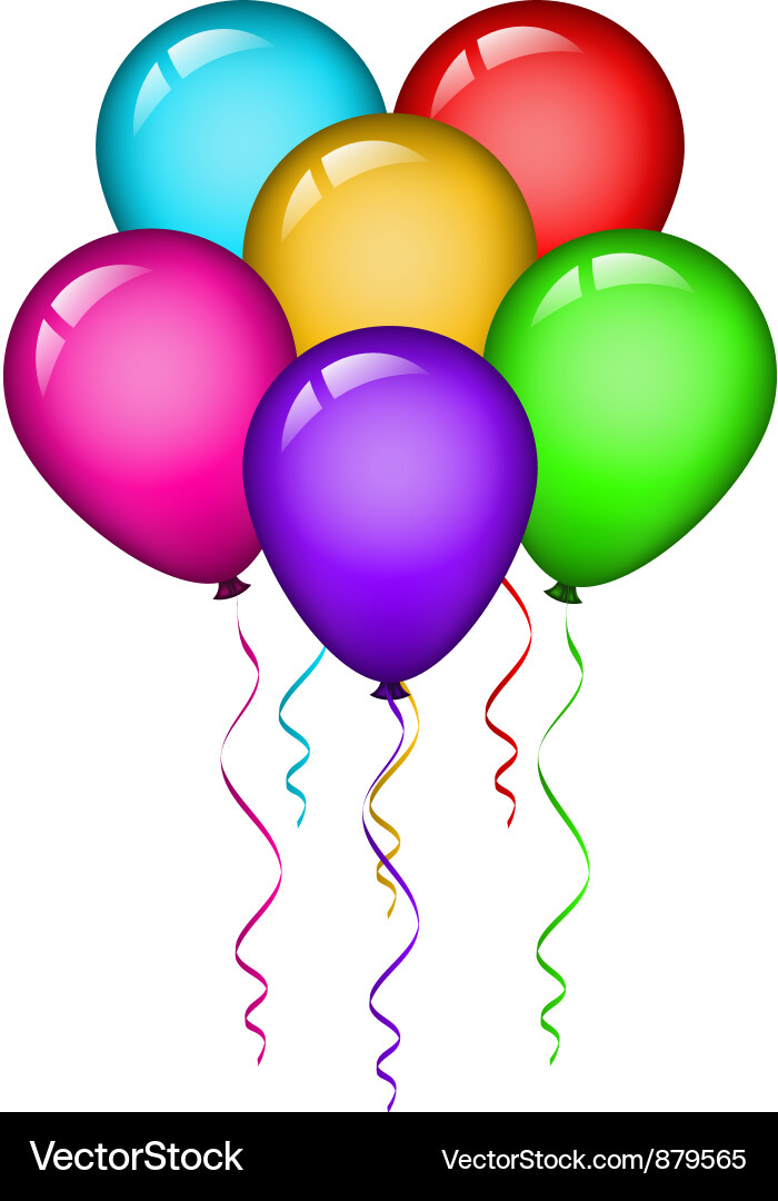 Celebration Balloons Vector Image