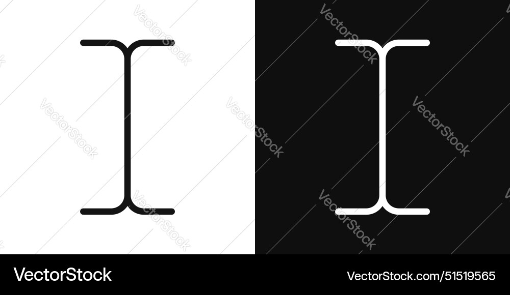 Cursor text icon Cursor text icon vector image