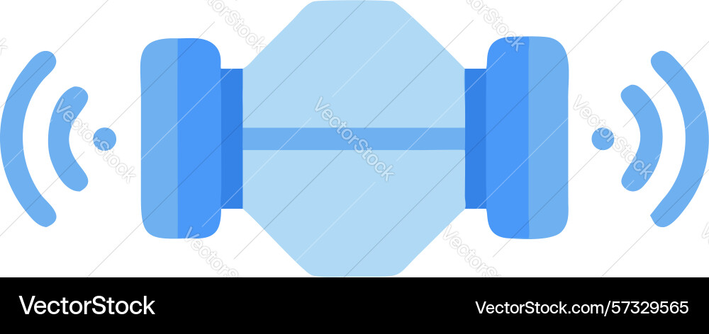 Dynamic sound wave communication symbolizing vector image