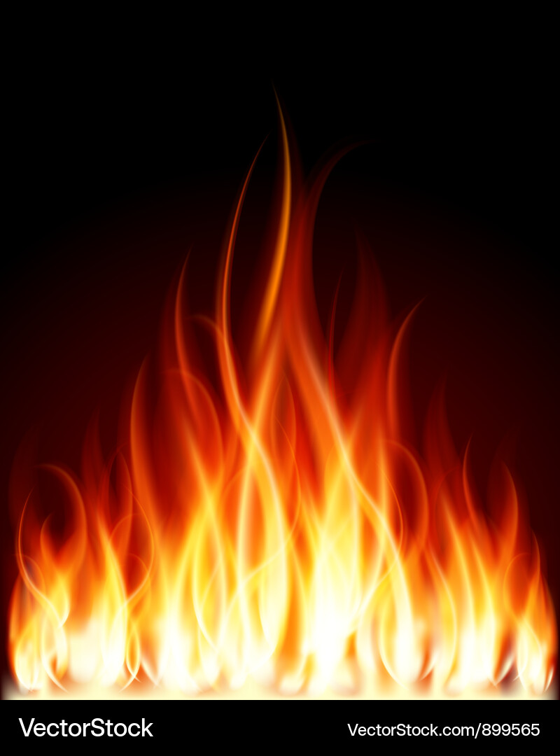 Fiery Flame Hintergrund Vektorbild