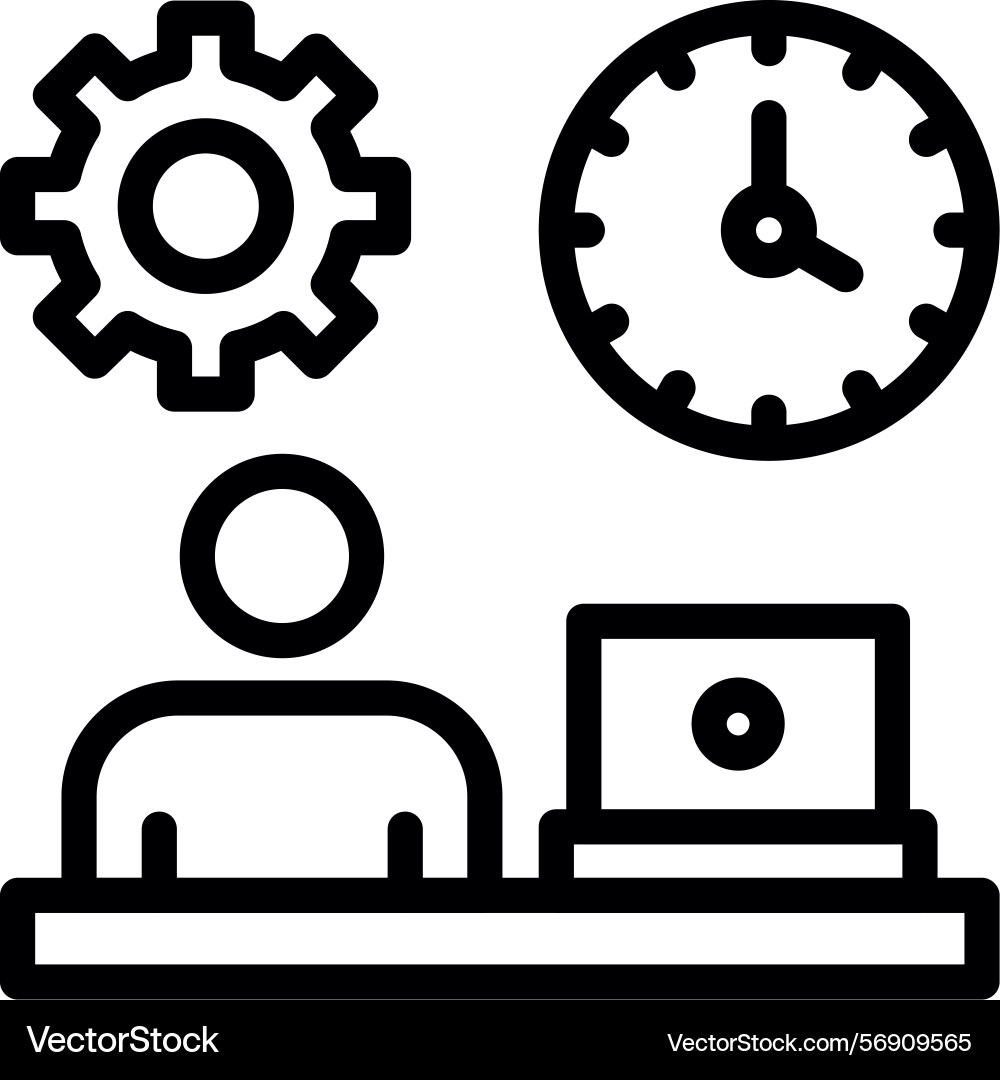 Flexibility linear style icon design Vector Image
