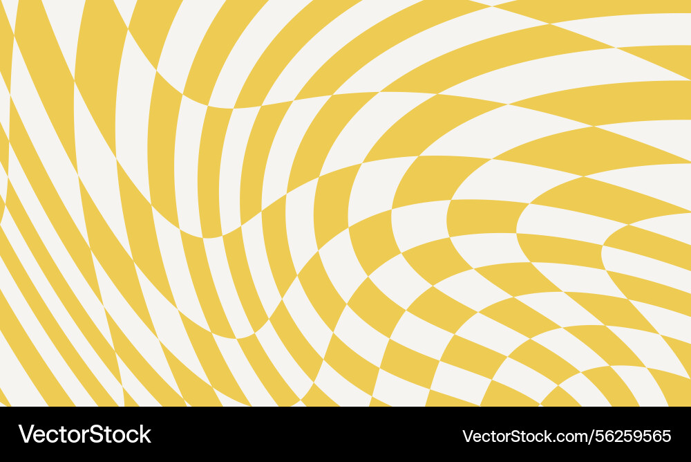 Wavy groovy distorted checkered background set Wavy groovy distorted checkered background set vector image