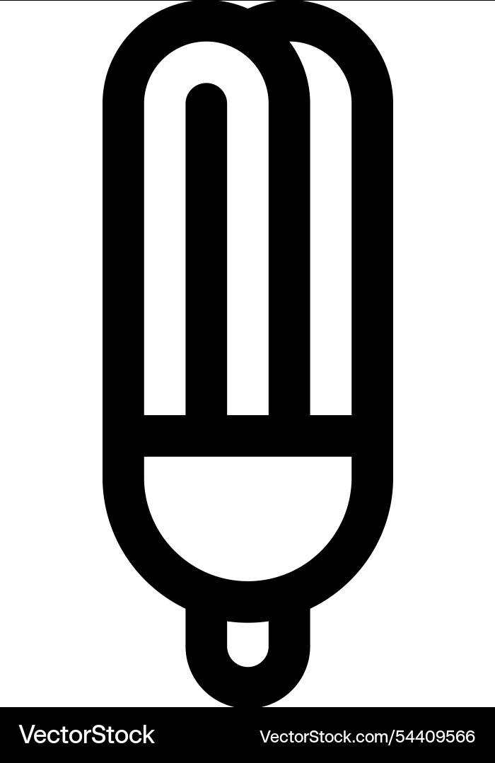 Lightbulb icon thin linear style design isolated Lightbulb icon thin linear style design isolated vector image