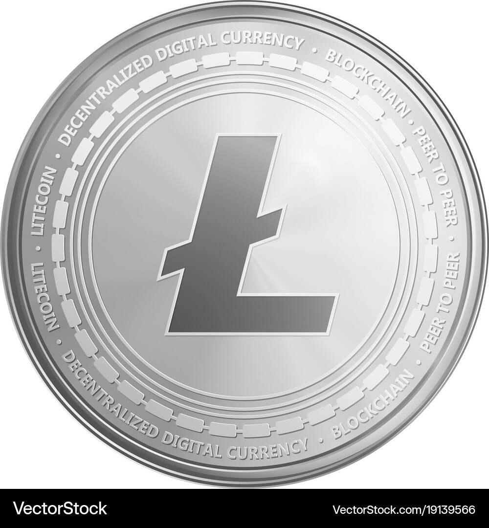 Silver ethereum coin symbol – Royalty-Free Vector | VectorStock