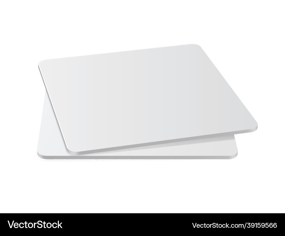 Square beermat bierdeckel isolated on white vector image