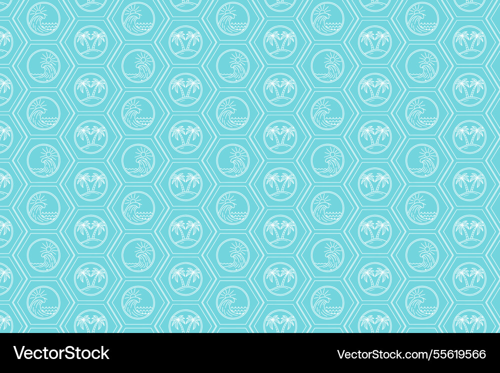 Summer seamless pattern background Royalty Free Vector Image