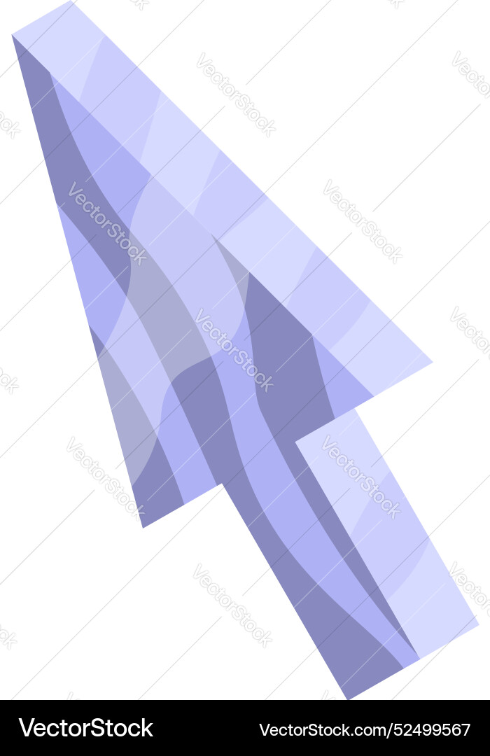3d cursor pointing with purple wavy pattern 3d cursor pointing with purple wavy pattern vector image