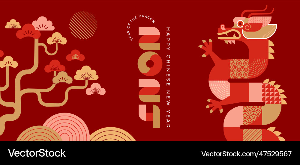 Lunar neue Jahr Hintergrundbanner chinese Lunar neue Jahr Hintergrundbanner chinese vektorbild