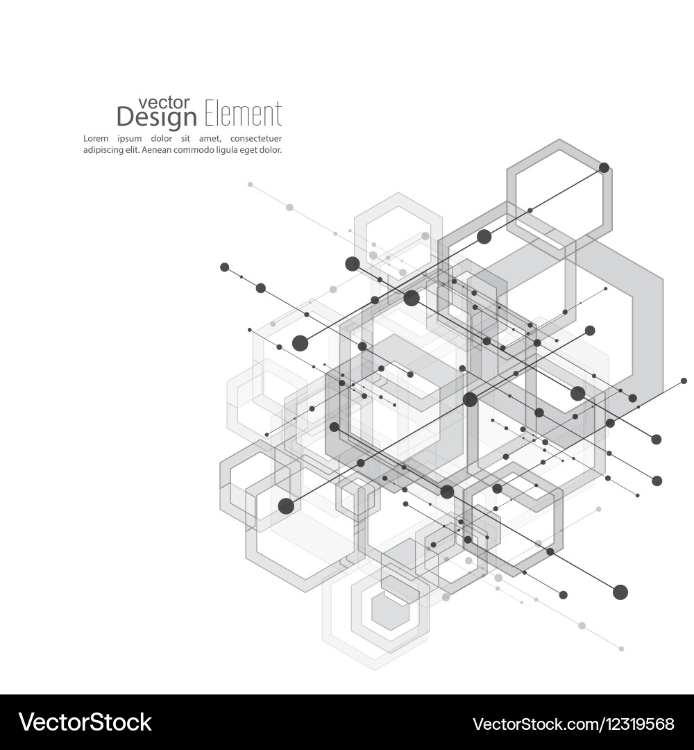 Abstract Particle Network vector image