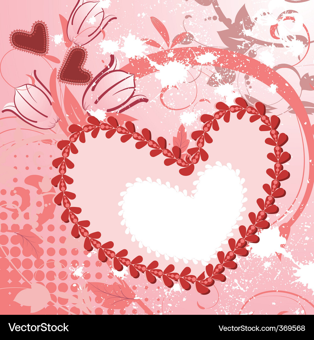 Valentines frame Vector Image
