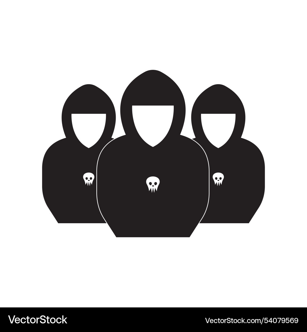 Hacker icon logo background vector image