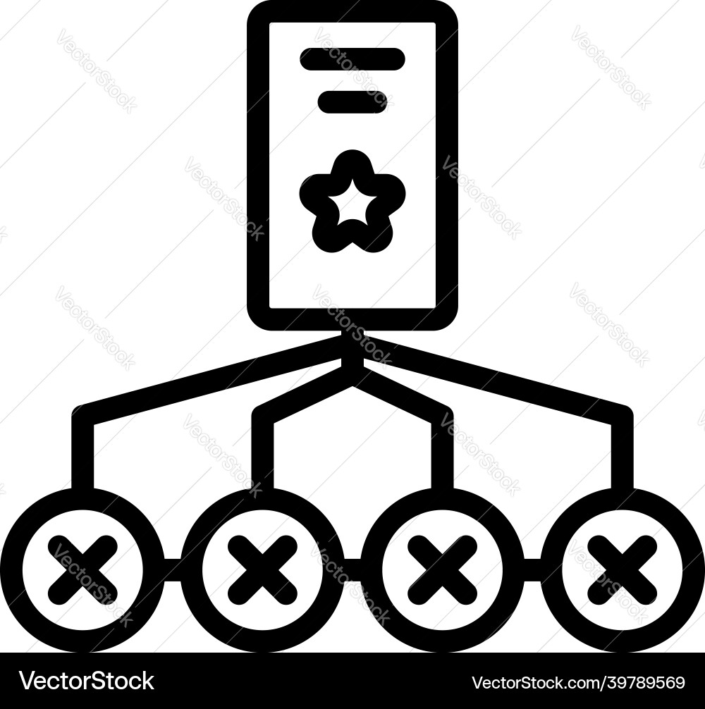 Two factor authentication icon outline Two factor authentication icon outline vector image