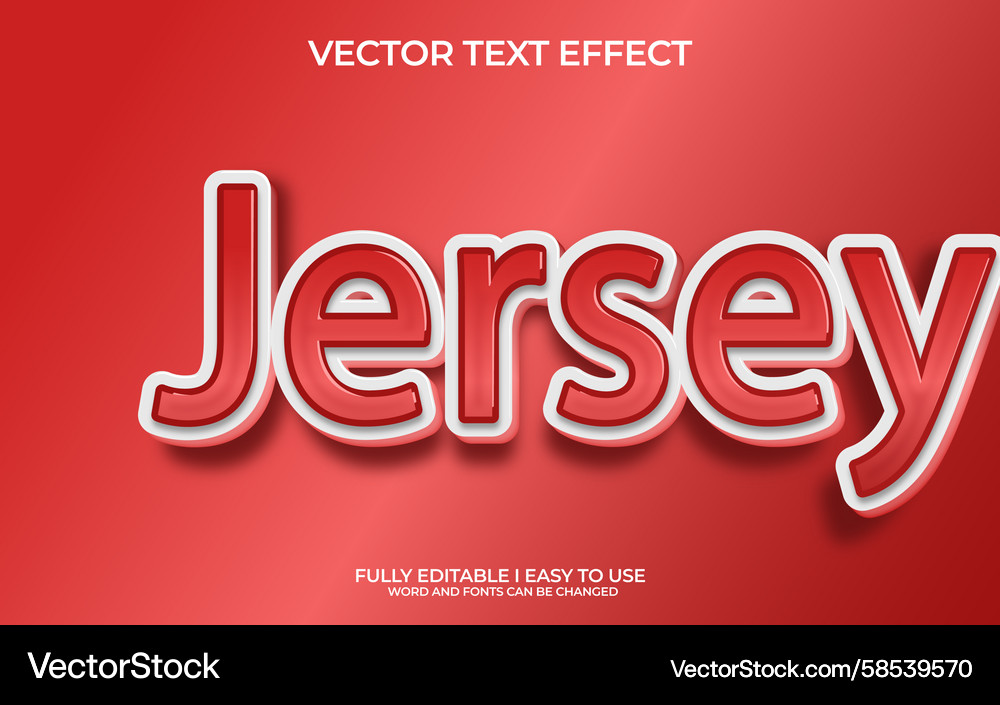 3D Text Effect - Editable Vector Image