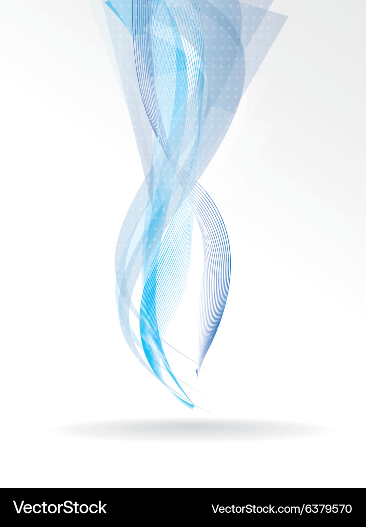 Abstract background with waves and lines vector image