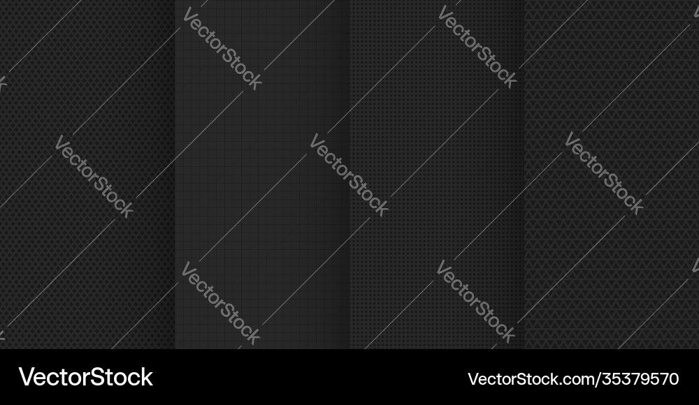 Black color calm minimal style seamless pattern Black color calm minimal style seamless pattern vector image