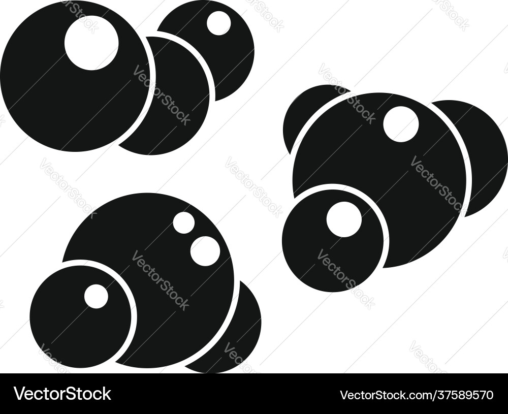 Digestion molecule icon simple style Vector Image