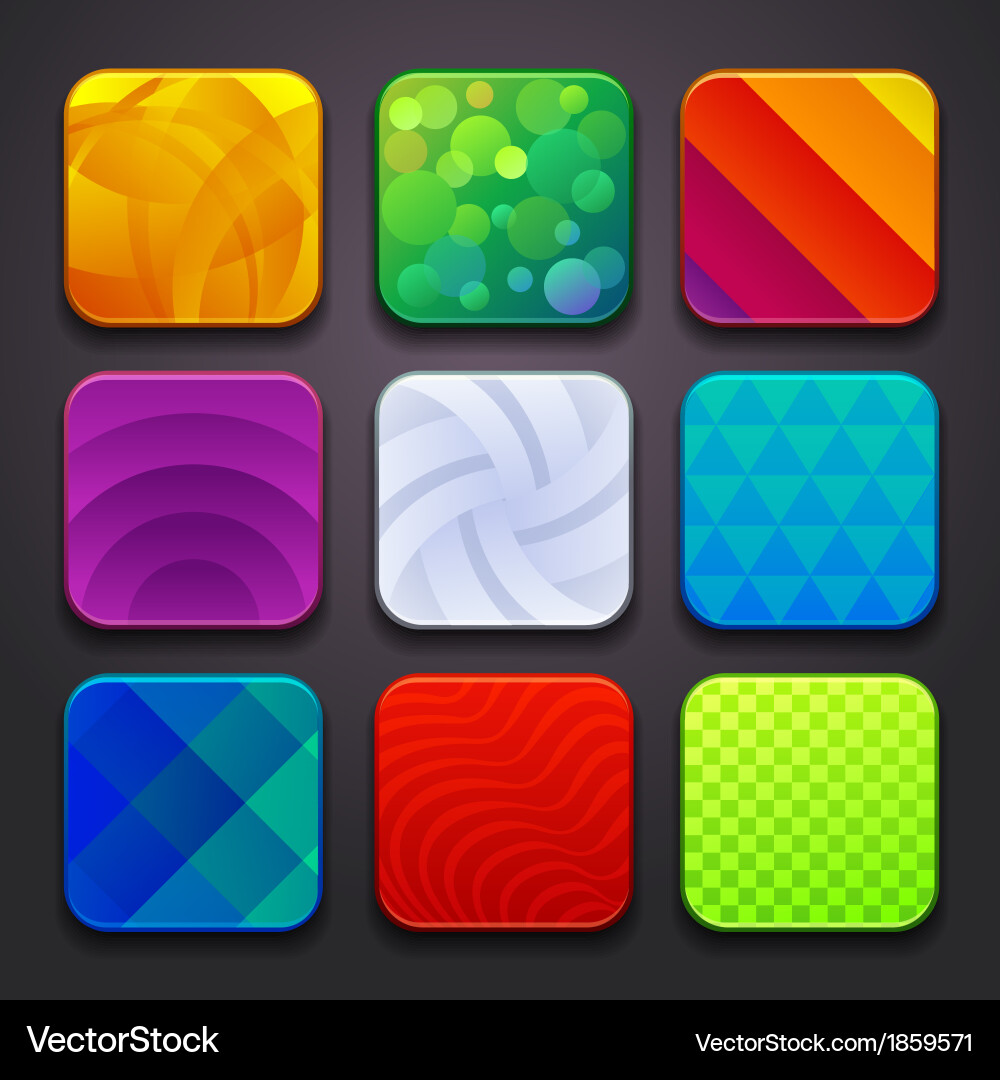 App Icon Background - Geometric Patterns vector image