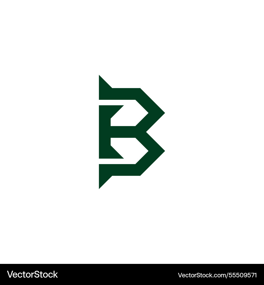 Letters bt simple linked abstract lines logo Letters bt simple linked abstract lines logo Vector Image