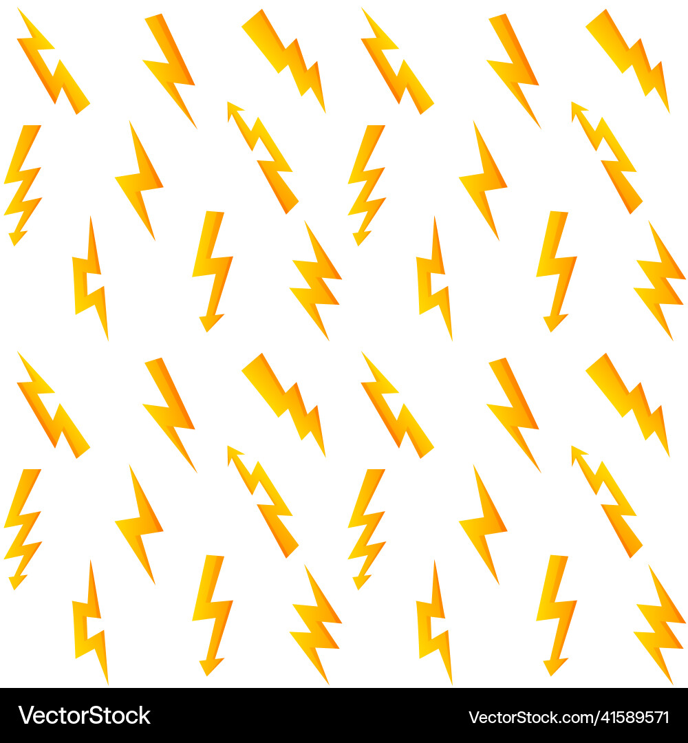 Lightning pattern seamless print of fast charge Lightning pattern seamless print of fast charge vector image