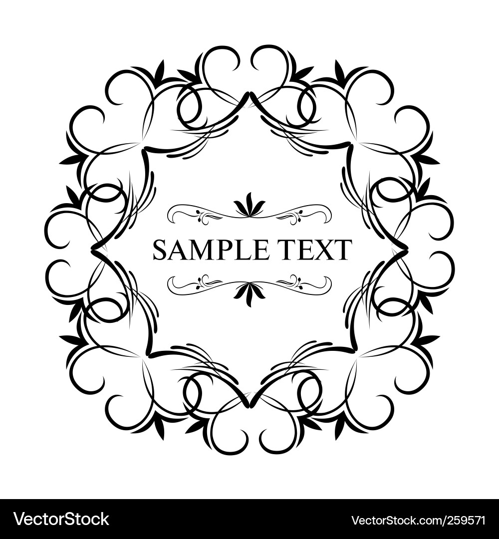 Luxury vintage vector image