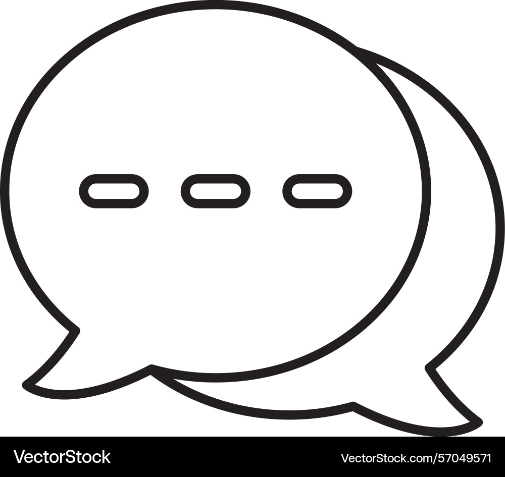 Messages line icon design vector image
