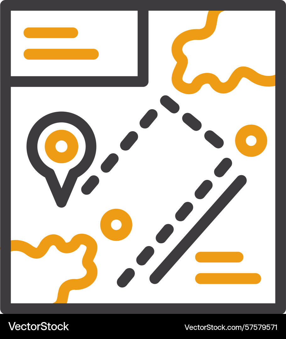 Navigation two color icon Vector Image