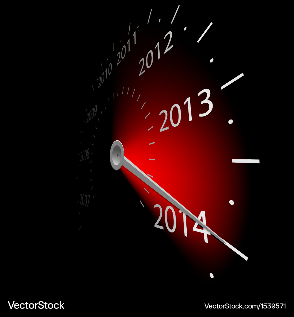 Speedometer – Year 2014 Vector Image