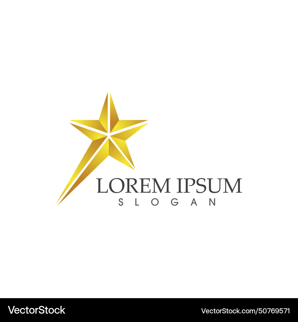 Star icon template Royalty Free Vector Image - VectorStock