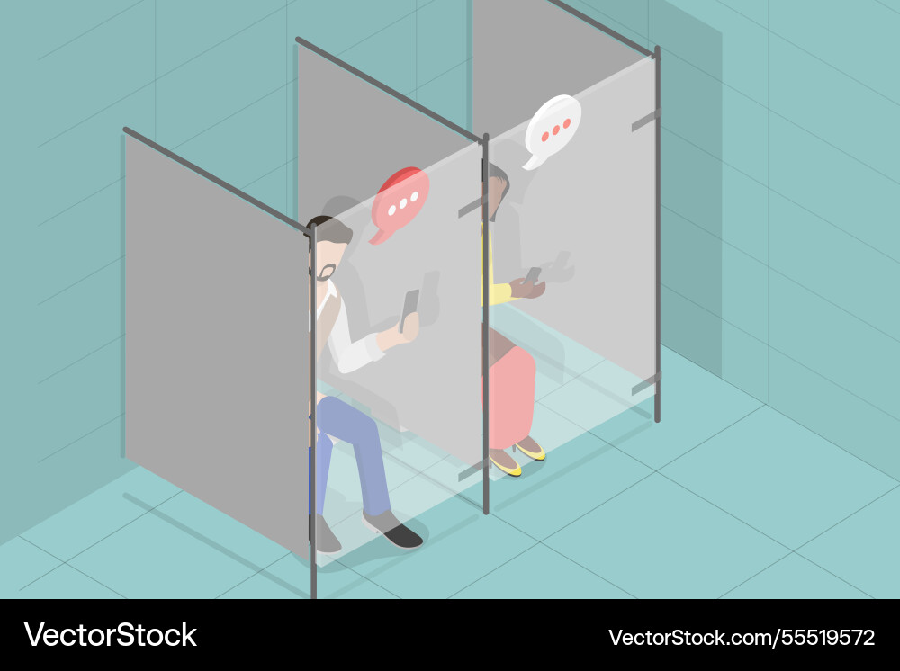 3d isometric flat of using 3d isometric flat of using vector image