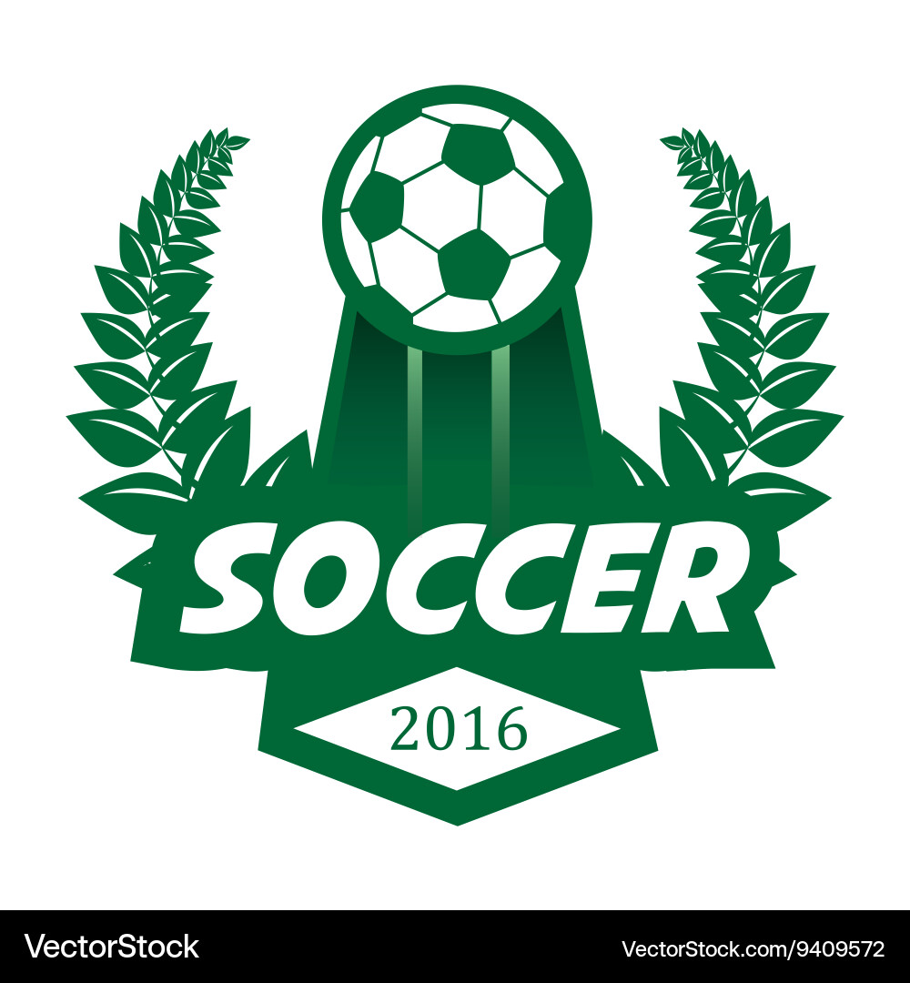 Soccer Badge Template - Football Logo Vector Image